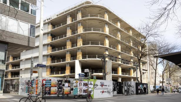 Die Baustelle des "Lamarr" auf der Wiener Mariahilfer Straße.