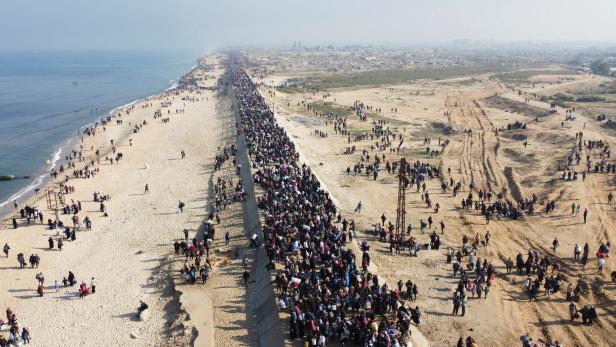 Der Gazastreifen und seine Bevölkerung, die "abgesiedelt" werden soll.